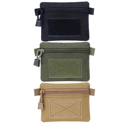 Outdoor EDC Molle Pouch Wallet Waterproof Portable Travel Zipper Waist Bag for Outdoor Camping Hunting Nylon Bag