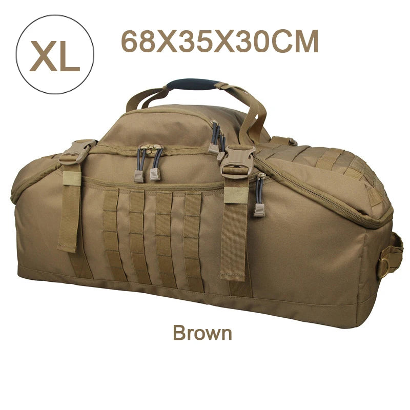30L 45L 80L Sport Travel Bag Molle Tactical Backpack Gym Fitness Bag Large Duffle Bags for Camping Hunting Fishing