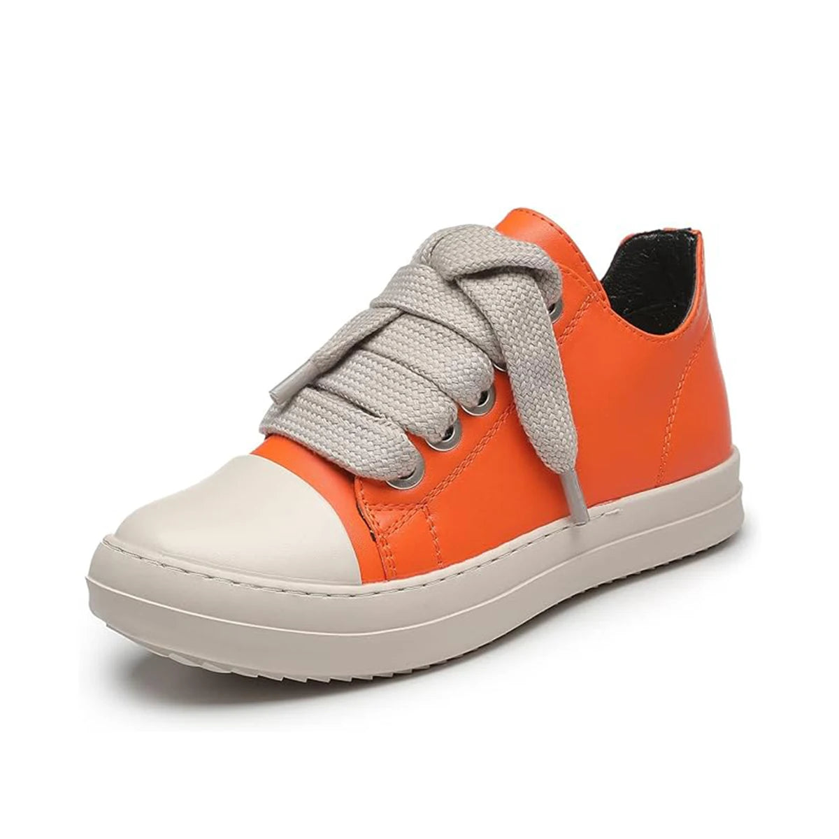 Men's Coarse Shoelaces, Low Cut Flat Bottom Casual Shoes, Minimalist College Style Sports Shoes