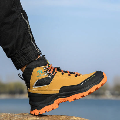 Safety Shoes Men Boots High Top Work Sneaker Steel Toe Industrial Shoe Anti-smash Puncture-Proof Work Boots Indestructible Shoes