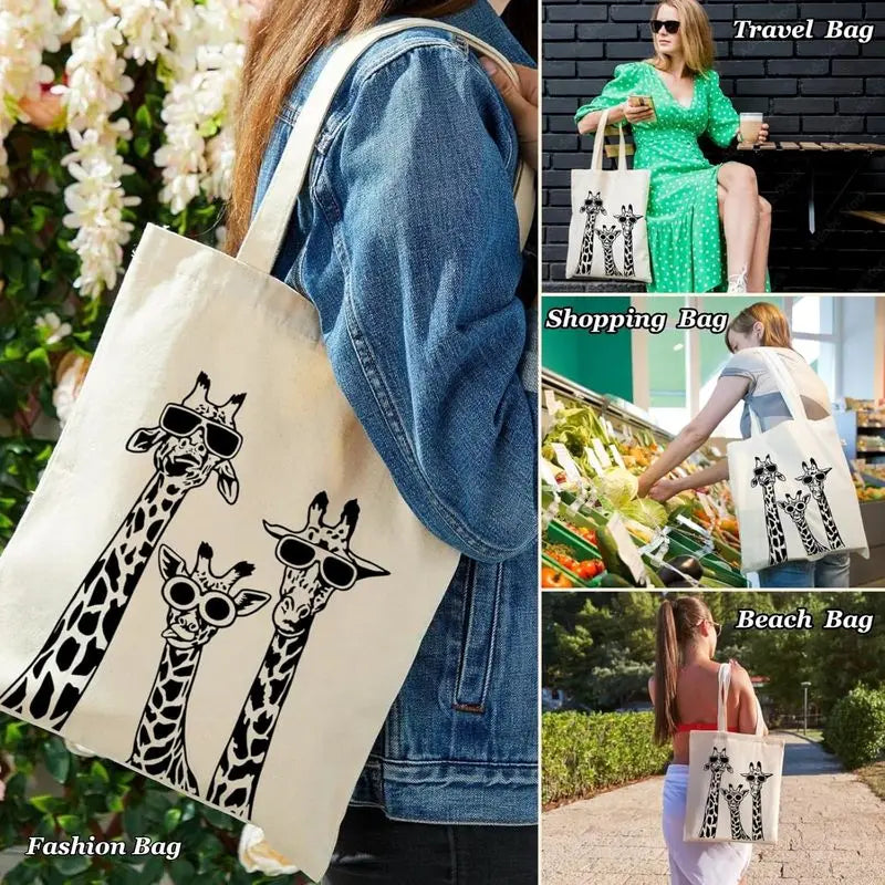 Canvas Tote Bag for Women with Inner Pocket, Aesthetic Shoulder Book Bags Gift Totes Shopping Reusable Grocery Bags