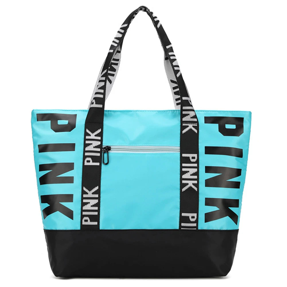 Women Weekender Bag Large Capacity Overnight Luggage Bag Zipper Closure Handbag Storage Bag Lightweight for Travel Shopping