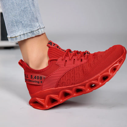 Women's running shoes, lightweight mesh, breathable and comfortable flat soft tennis shoes, blade sports shoes for women