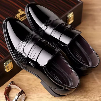 Men's casual leather shoes Men's casual leather shoes for business formal wear Fashion multi-functional evening and wedding shoe