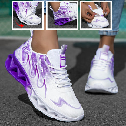 Women's running shoes, lightweight mesh, breathable and comfortable flat soft tennis shoes, blade sports shoes for women