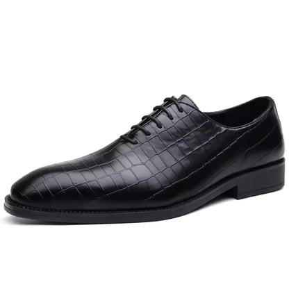 Luxury Mens Leather Shoes Retro Carved Lace-up Brogue Oxford Wedding Men Dress Shoes Male Formal Business Gentleman Office Shoes