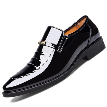 Men's Dress Loafers Slip On Casual Driving Loafer Dress Shoes High Gloss Casual Boat Shoes Formal Father's Day Gift