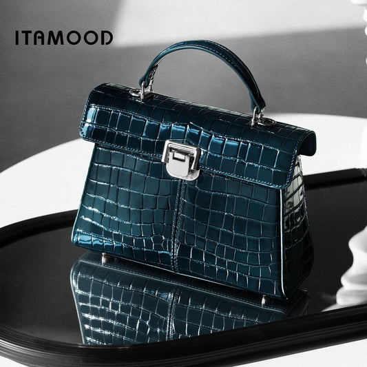 ITAMOOD Women Handbag with Adjustable Shoulder Strap Leather One Shoulder Crossbody Bag Original Designer Brand Valentine Gift
