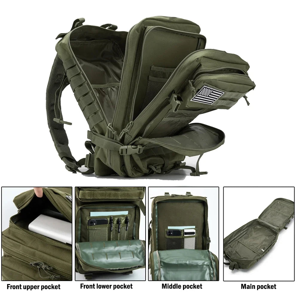 30/50L Tactical Backpacks For Man Hking Outdoor Survival  Bags 3P Assault Pack EDC Molle Pack For Trekking Hunting Bag