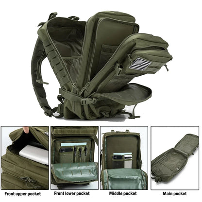 30/50L Tactical Backpacks For Man Hking Outdoor Survival  Bags 3P Assault Pack EDC Molle Pack For Trekking Hunting Bag