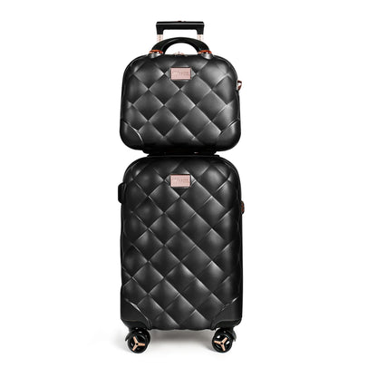 Luggage Sets 2 Piece Suitcase Set PP Hardside Luggage with Spinner Wheels Carry On Luggage with TSA Lock(14"/20")