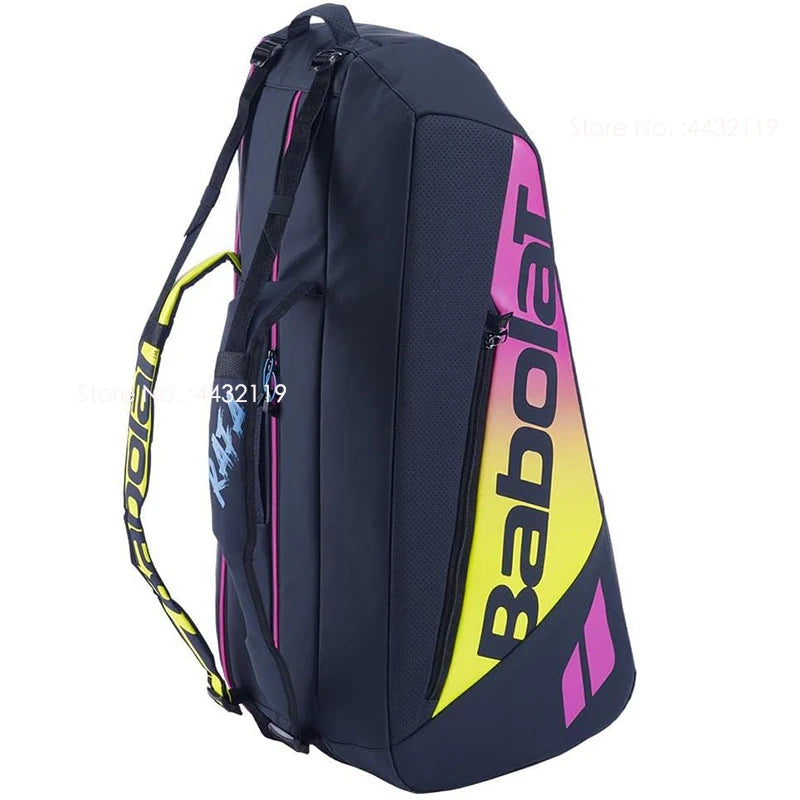 2023 Babolat Tennis Bag Pure Aero Rafa RH 6 Racket Backpack For Women Men With Shoes Compartment