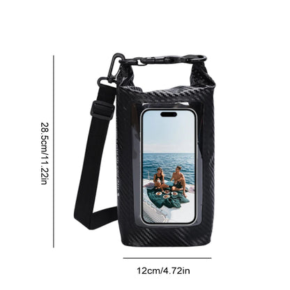 2L Waterproof Swimming Bag Touch Screen Kayak Diving Storage Bag Beach Outdoor Dry Cellphone Cover Rafting Surfing Boating Bags