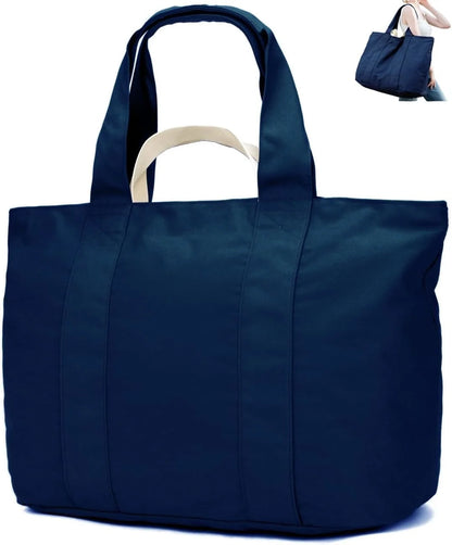 22'' 50L Large Canvas Bag, Extra Large Tote Bag for Women, Overnight Bags for Travel