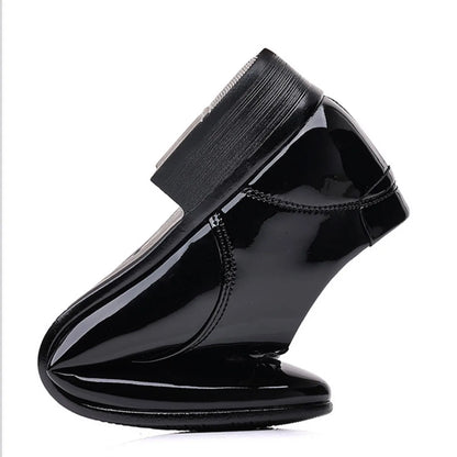 Men's Casual Dress Shoes Mesh Pattern Derby Shoe Classic Lace-up Pointed Formal Oxford Tuxedo Shoes For Men