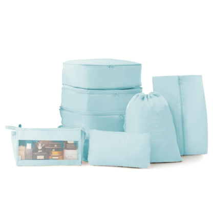 360° Spinner Wheels Hardshell Luggage Set with TSA Lock  Durable Travel Suitcases with Cup Holder Storage Bags