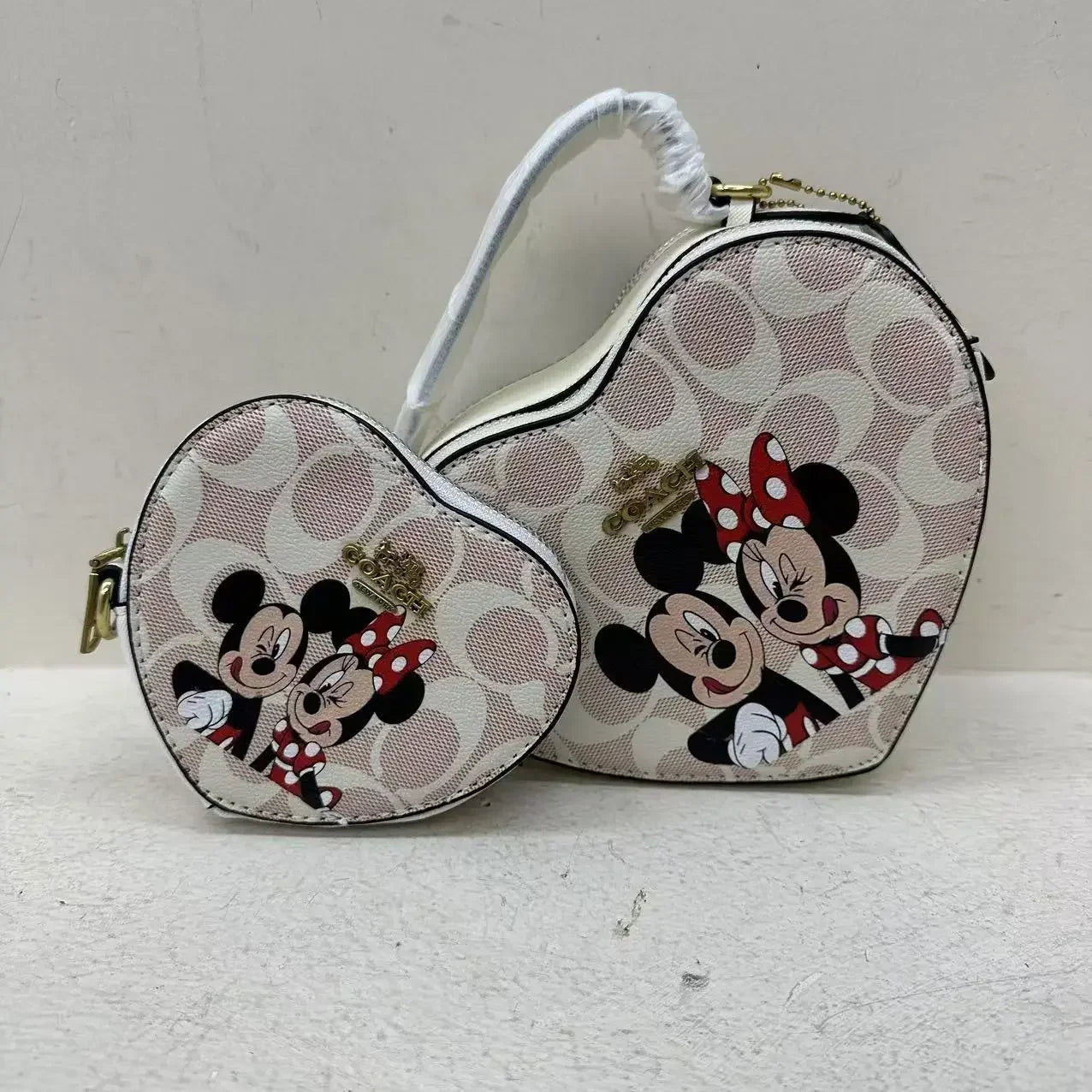 2024 European and American Style Unique Cartoon Mother-Daughter Heart-Shaped Crossbody Bag