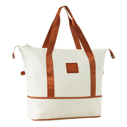 Hardshell Luggage Sets 3 Piece Carry-on Suitcase Double Spinner Wheels with TSA Lock, Weekender Duffel Bag, Toiletry Bag (20in)