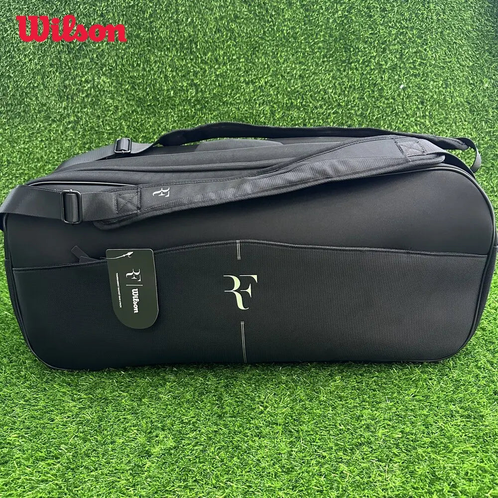 Wilson Tennis Bag RF Tournament Racquet Backpack 9 Pack Large-capacity Professional Sport Tennis Bag with Heat Insulation