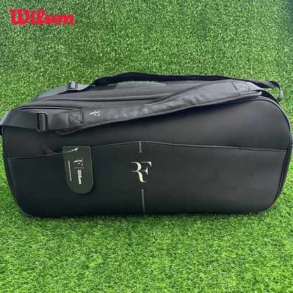 Wilson Tennis Bag RF Tournament Racquet Backpack 9 Pack Large-capacity Professional Sport Tennis Bag with Heat Insulation