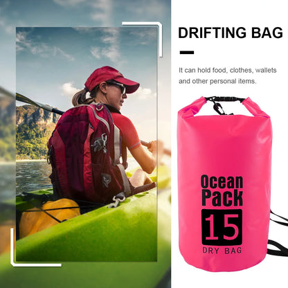 Waterproof Swimming Bag Dry Sack Fishing Surfing Beach Seaside Boating Storage Drifting Rafting Bag for Outdoor