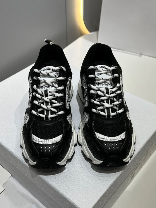 Spring Summer Outdoors Fashion Casual Low-top Flat Bottom Sports Shoes Men's B20 Round Toe Breathable Net Cloth Lace-Up Shoes