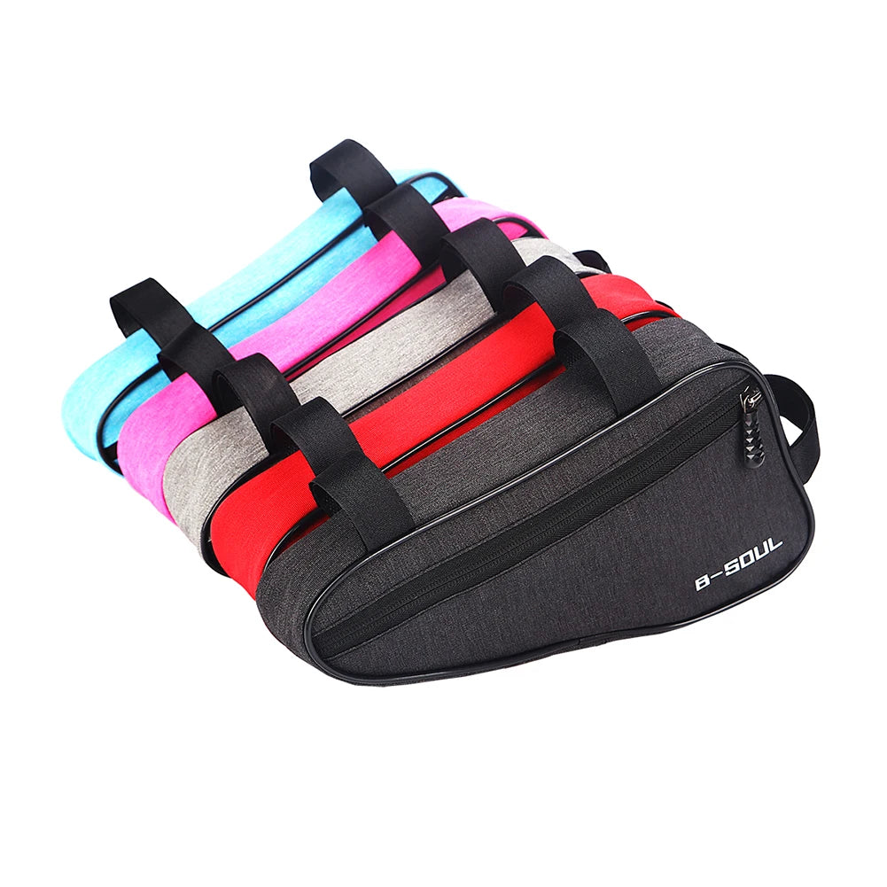 Bicycle Bag Front Tube Frame Handlebar Cycling Bags Polyester Triangle Pouch Frame Holder Mountain Bicycle Accessories