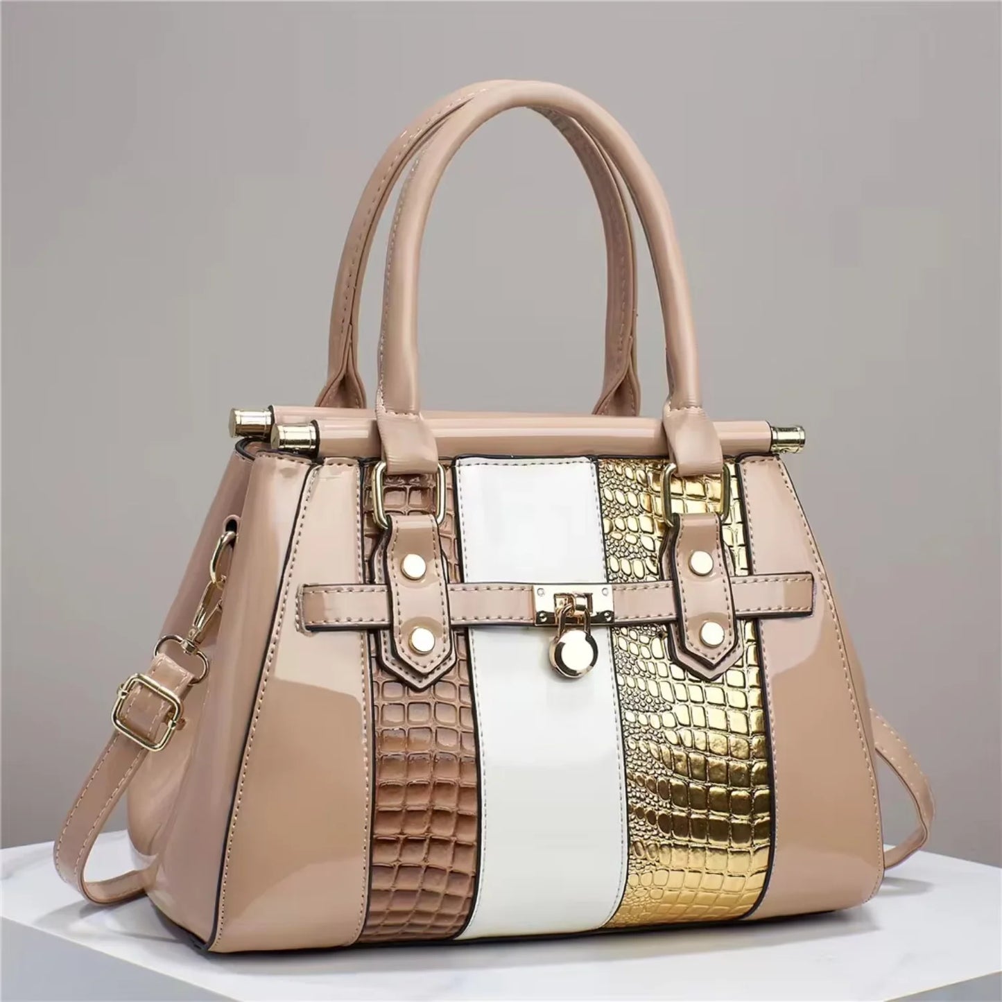 2023  arrivals glossy PU leather handbags women's purses tote bags ladies   wholesale price