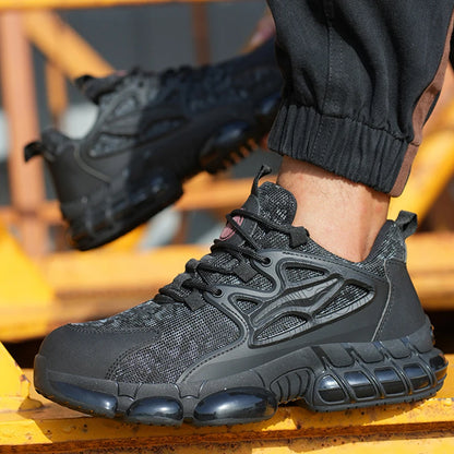 Lightweight Safety Shoes Mens Work Shoes Steel Toe Cap Work Boots Hiking Sneakers Man Women Breathable Shoes Construction Shoes