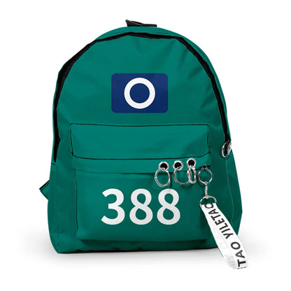 Korea Game Season2 Cosplay Backpack Bags Unisex Solid Printing Shoulder Bags Student Large Capacity School Handbags Package