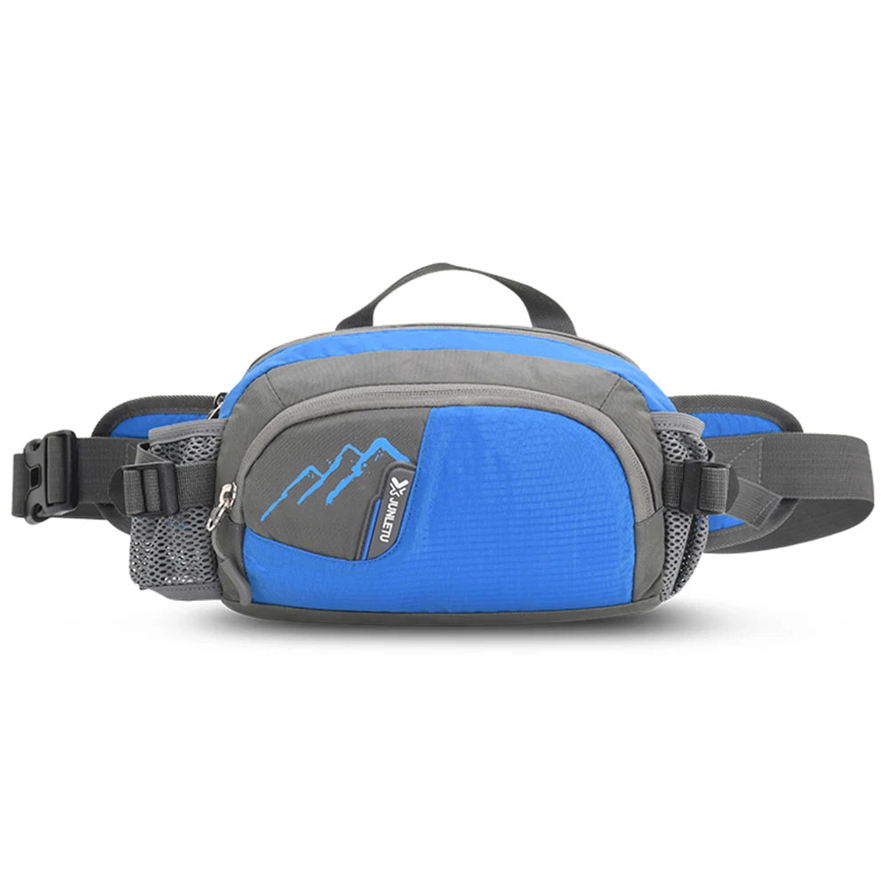 Fanny Pack Running Belt Purse Phone Pouch Women Men Bum Bag Nylon with Bottle Holder Waterproof for Running Hiking for Hydration