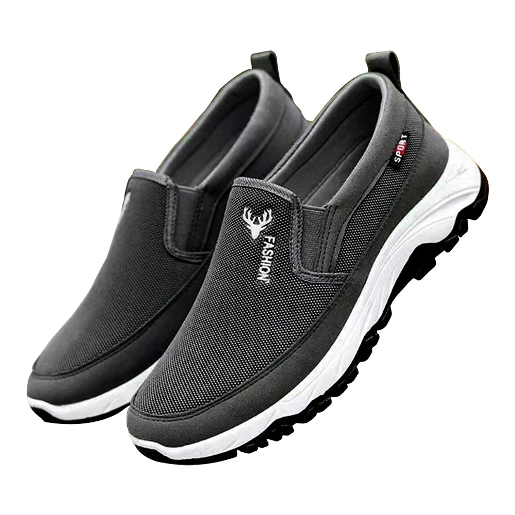 Men Penny Boat Shoes Sports Shoes Breathable Orthopedic Travel Plimsolls Slip On Non-Slip for Outdoor Activity Hiking Walking
