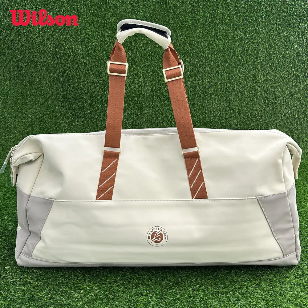 Wilson 2025 ROLAND GARROS LARGE DUFFEL BAG Limited Edition Multi functional Capacity Tennis Bag Sports Backpack WR8042301001