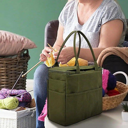Crochet Bag Organizer Crochet Organizer Yarn Bag Yarn Organizer Yarn Tote Large Capacity Crocheting Bag For Crochet Accessories