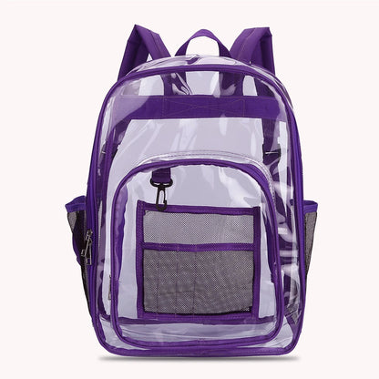 Fashion Student Preppy Style Bag Transparent Backpack Travel Dual Shoulder Teenager Large Transparent Knapsack Casual