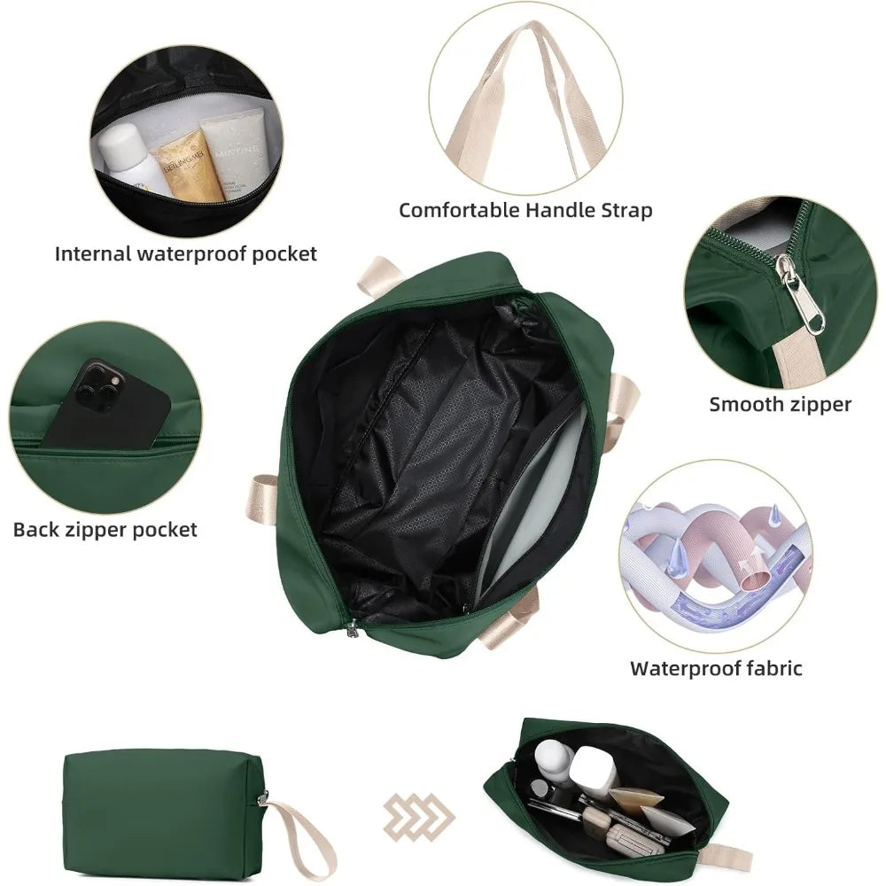 LARVENDER Luggage Sets 6 Piece with Duffel Bag, Expandable(Only 28 & 24") Hardside Luggage with Cosmetic Case 360° Spinner Wheel