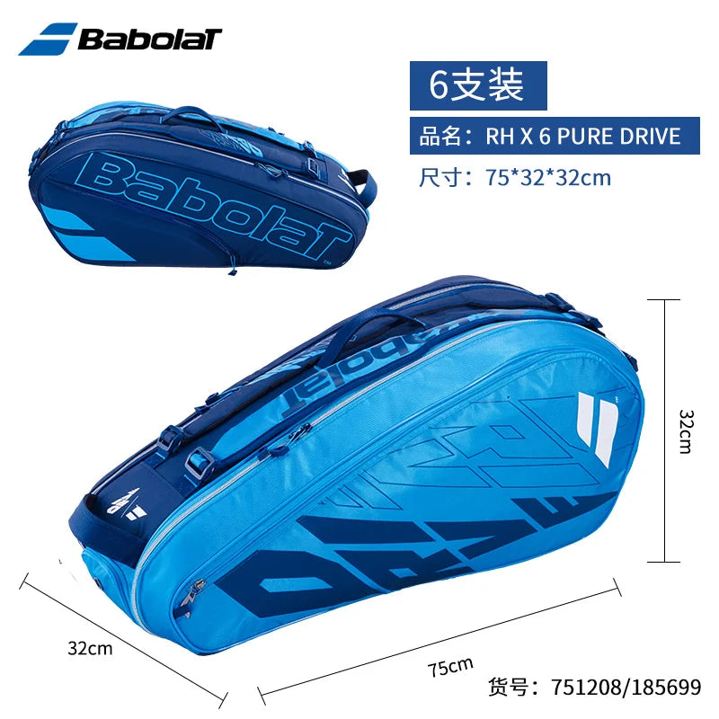 Babolat Pure Aero RH6 RH12 Tennis Rackets Bag Large Capacity Professional Tennis Bag With Insulation Tennis Backpack RH6 RH12