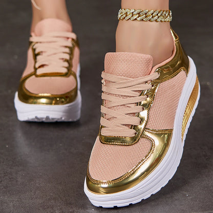 Sneakers For Women Fashion Glitter Girls Women's Casual Shoes Party Unisex Tennis Shoes For Women, Lightweight Walking Shoes For