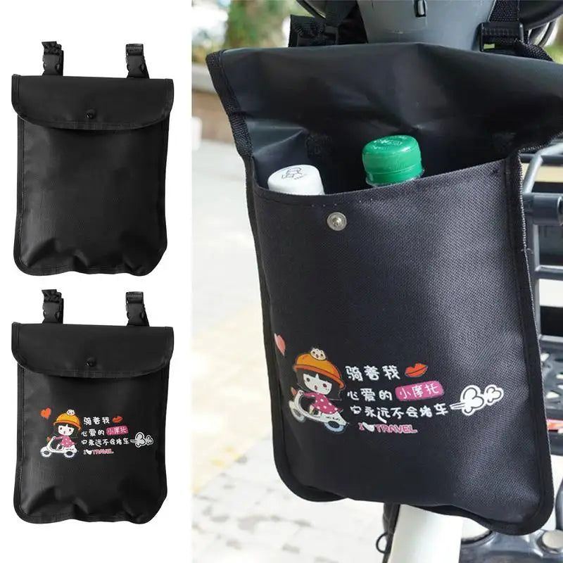 Cycle Phone Bag Waterproof Oxford Tube Pouch Electric Cycle Baggies Multi-functional Front Pouch Large Capacity Riding