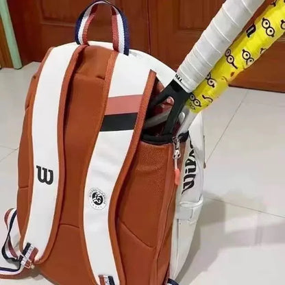 Wilson Roland Garros - Clay Tennis Bag 2-racket Max Backpack with compartments commemorative trip to the French Open