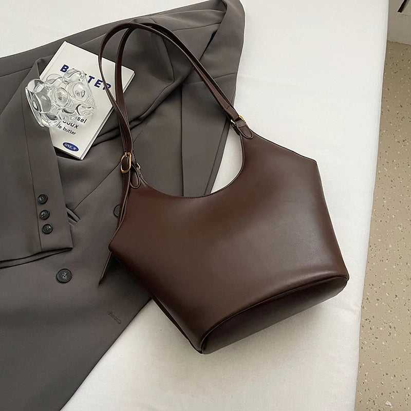 Suede Tote Bag for Women Suede Shoulder Bag Large Capacity Retro Shoulder Satchel Bag Large Shoulder Purse Shopping Bag