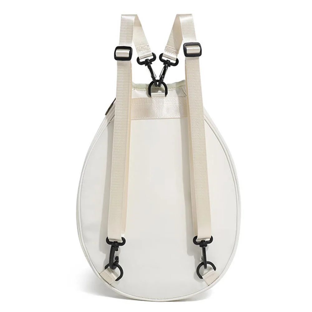 Quilted Tennis Backpack Waterproof Tennis Racket Carrying Bag Zipper Closure Pickleball Paddles Shoulder Bag for Women Men