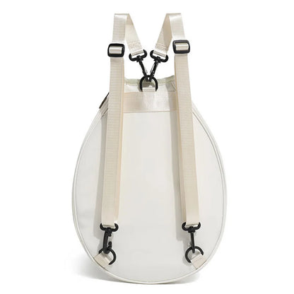 Quilted Tennis Backpack Waterproof Tennis Racket Carrying Bag Zipper Closure Pickleball Paddles Shoulder Bag for Women Men