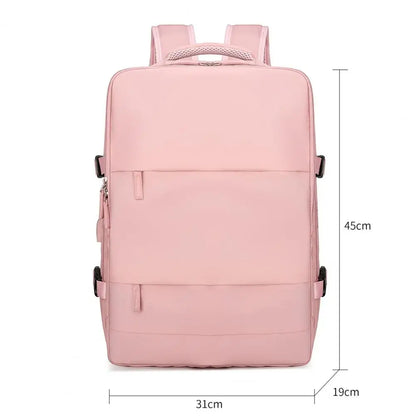 Backpack Briefcase Capacity Travel Backpack for Women Men with Multi Pockets Waterproof College Bag for Hiking Business Flight