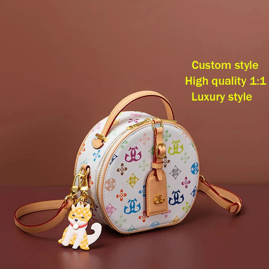 Custom 1:1 Elegant Women's Bag Hot Popular Ladies Shoulder Bag Leather Luxury Handbag Ladies Bag Designer Crossbody Bag