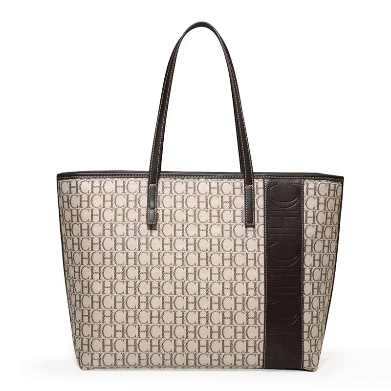 CH Business Duty Simple Ladies Handbag 2024 New Classic Design Trendy Design Vintage Hundred Handbags Women's Bucket Bag