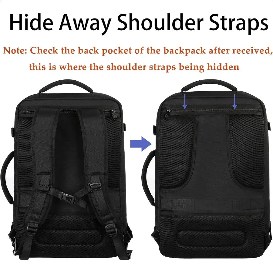 Carry on Backpack Extra Large Travel Backpack Expandable Airplane Appd Weekender Bag for Men and Women Water Resistant Lightwei