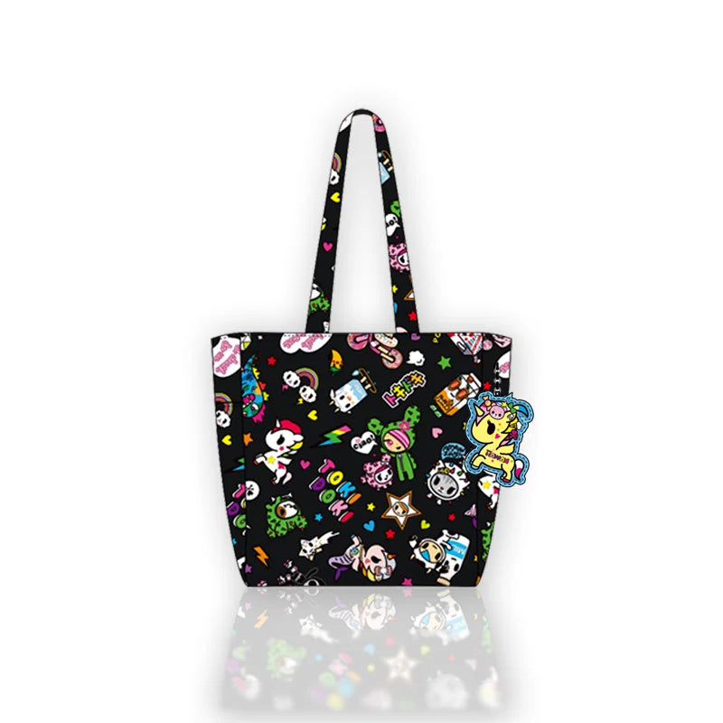 Tokidoki Official Licensed Shoulder Bag for Women with Unicorno Keychain Tote Bag Large Capacity Handbag for Work Travel