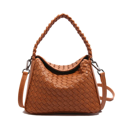 2025 Woven Crossbody Bag Large Capacity Women Boho Shoulder Purse Casual Tote