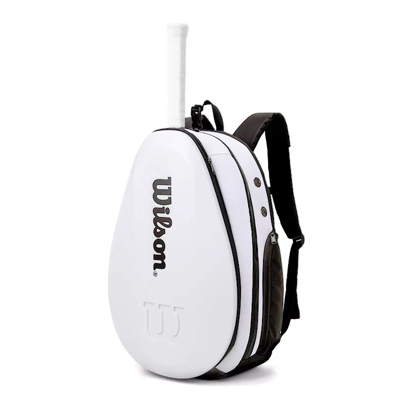 2025 New Wilson Korean Edition Tennis Bag for Men and Women, Large Capacity Sports Backpack, Independent Shoe Storage